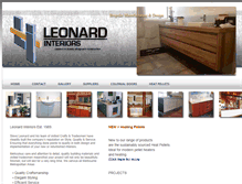 Tablet Screenshot of leonardinteriors.com.au